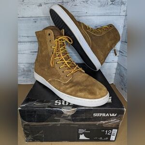 Supra Men's Brown High-Top Sneakers